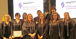 Sackett Center Students Inducted into National Technical Honor Society 