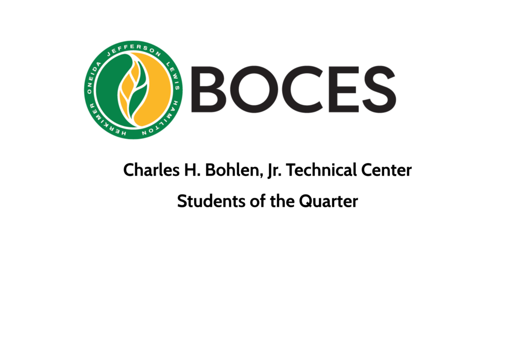 Bohlen Tech Student of Quarter Graphic