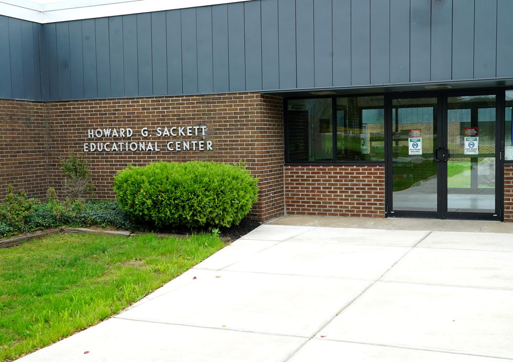 front of Howard G. Sackett Tecnical Center 