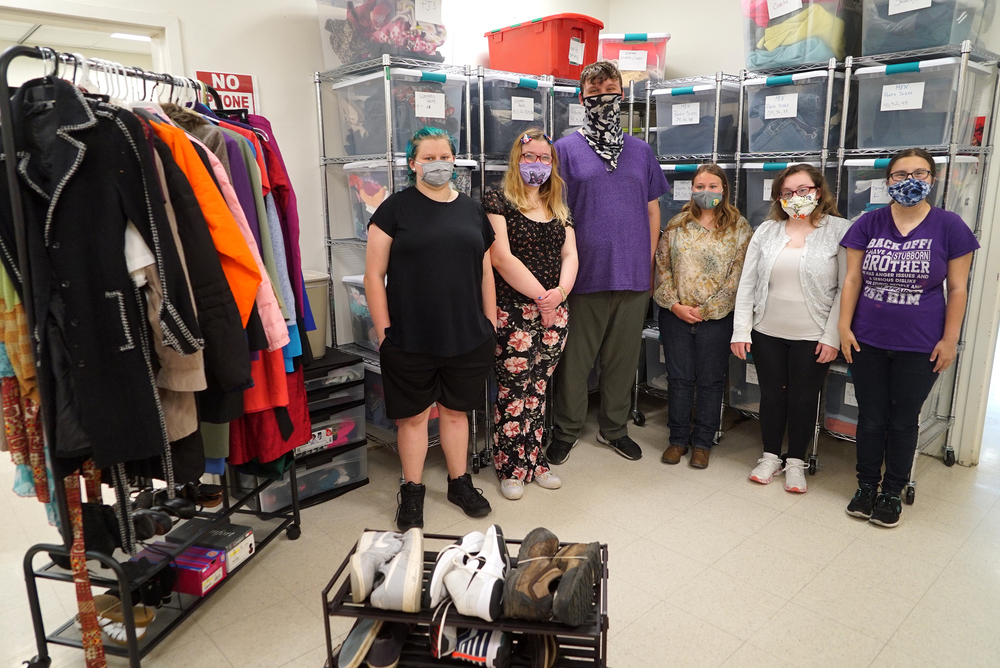 Hospitality Services Students Manage Clothing Depot 