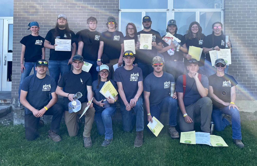 Forestry students group shot
