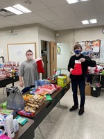 Pre-Tech Students Pack Holiday Gifts for Seniors