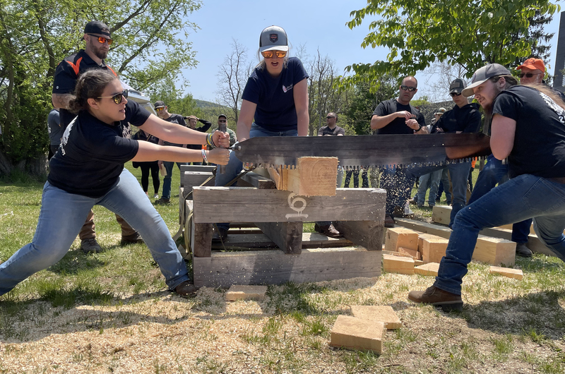 Jack-n-Jill Crosscut Saw - Jessica Reed and Austin Hungerford 